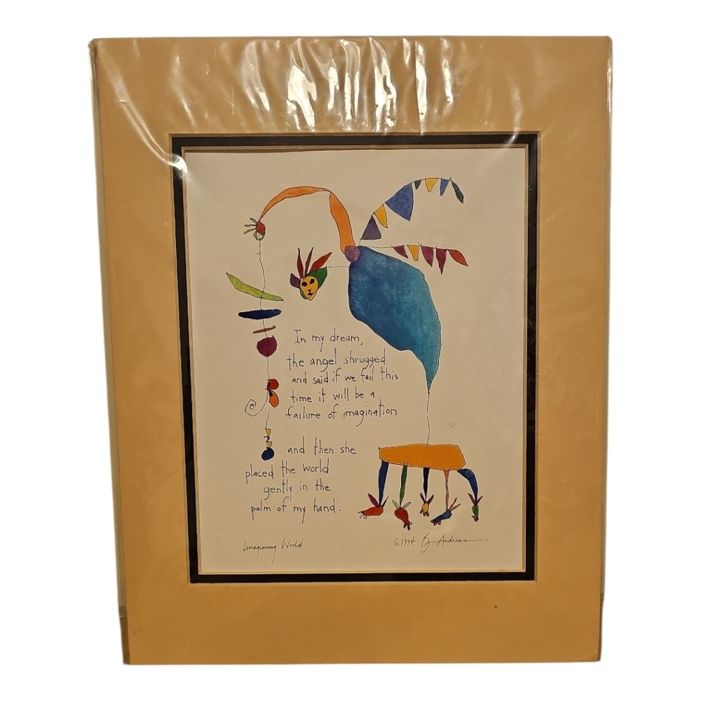 1994 Brian Andreas “Imaginary Art” Signed Art Print Reproduction StoryPeople